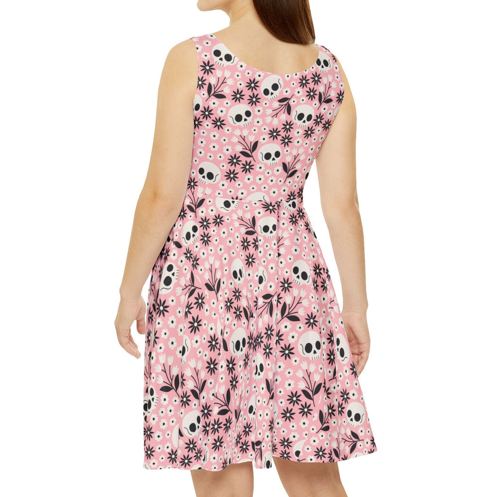Skull Floral Dress — Spooky