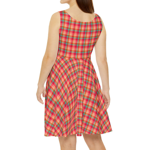 Bright Fall Plaid Dress— Fall SZN