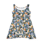 Cat Floral Dress — Animals