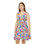 Doodle Block Dress — 90s