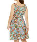 Paint Drips Skater Dress — Abstract Pattern