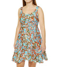 Paint Drips Skater Dress — Abstract Pattern