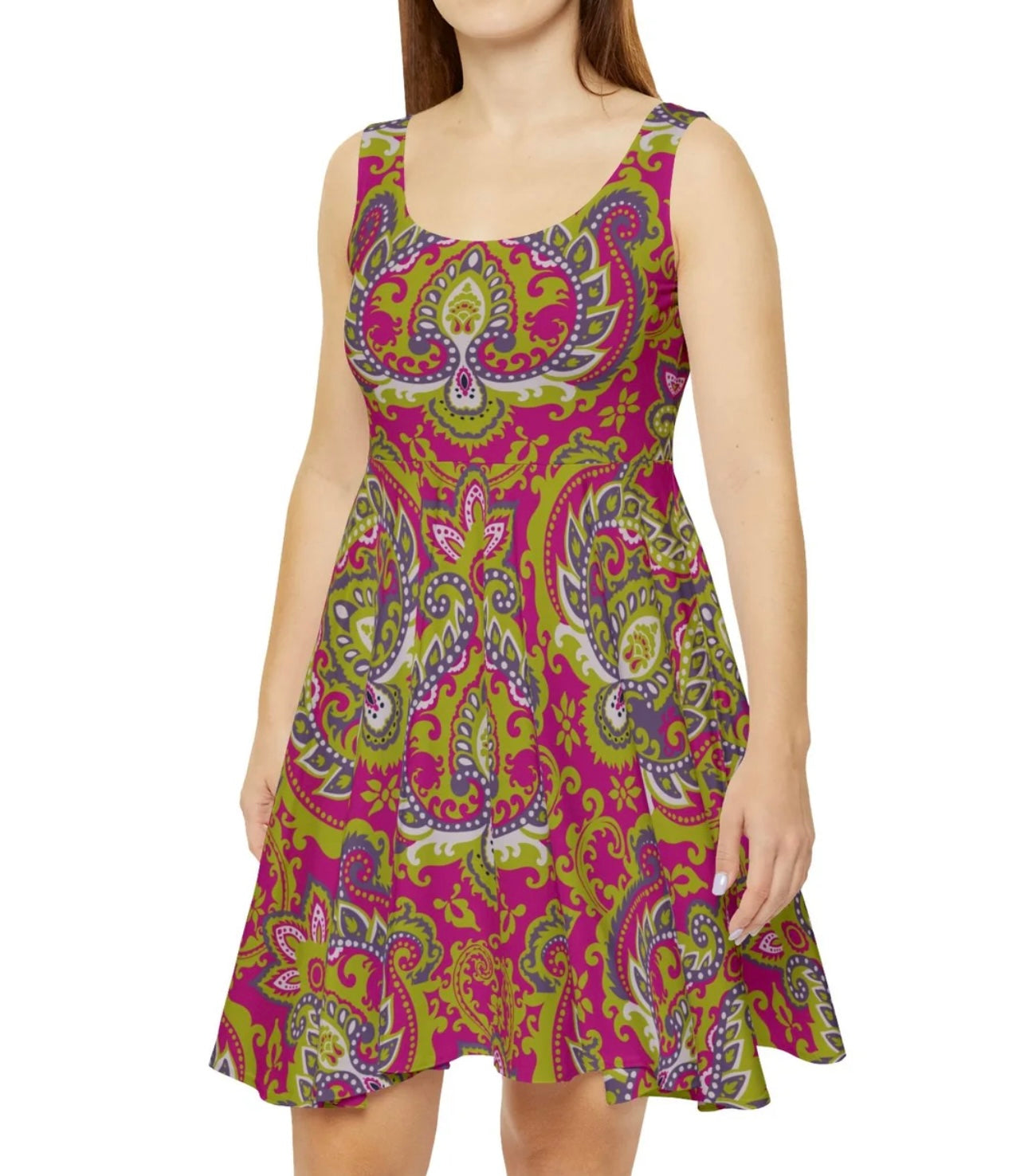 Granny’s Couch Skater Dress — Abstract Pattern