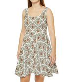 Sage and Ginger Skater Dress — Abstract Pattern