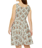 Sage and Ginger Skater Dress — Abstract Pattern