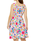 Flower Fest Skater Dress — Abstract Pattern
