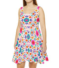 Flower Fest Skater Dress — Abstract Pattern