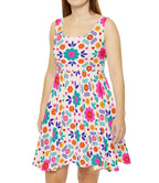 Flower Fest Skater Dress — Abstract Pattern