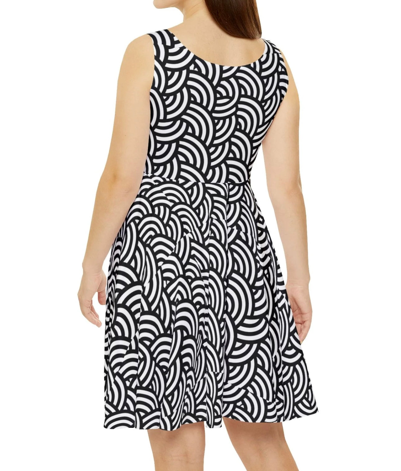 Zentangles Skater Dress — Abstract Pattern