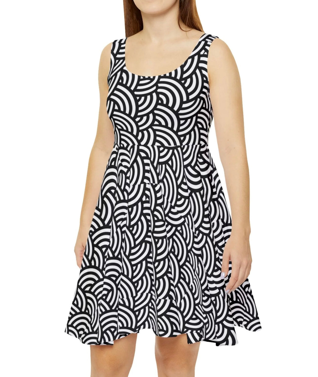 Zentangles Skater Dress — Abstract Pattern