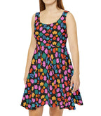 Painting Wind Skater Dress — Abstract Pattern
