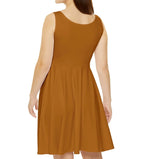 Gingerbread Skater Dress — Solid