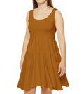 Gingerbread Skater Dress — Solid