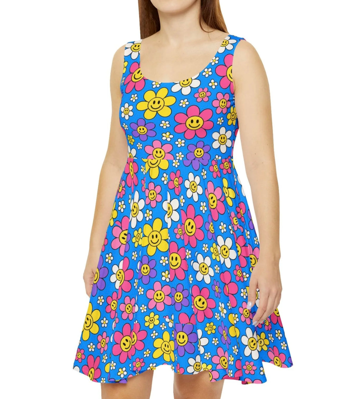 Pockets Full Skater Dress — Summer Garden