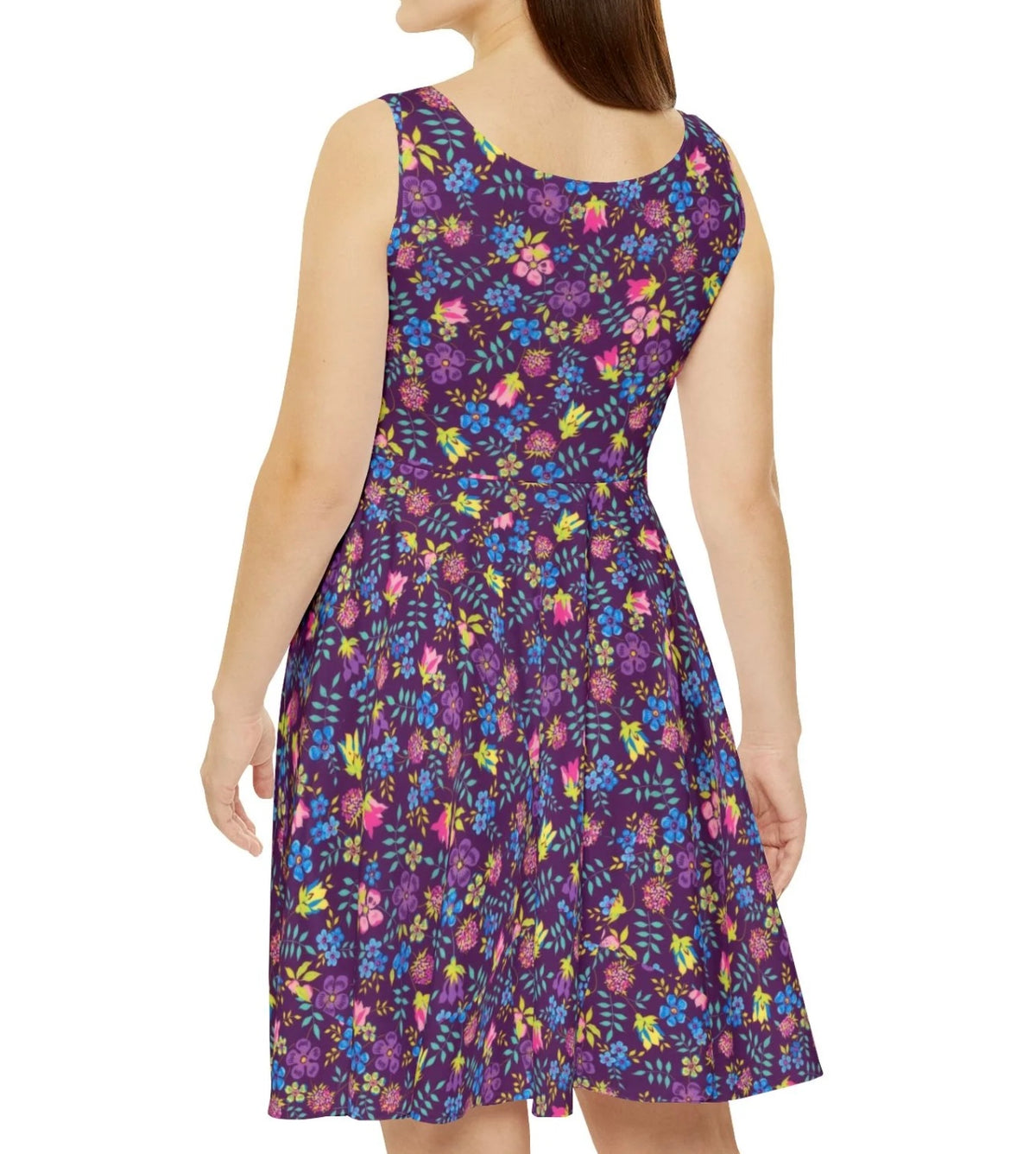 Royal Floral Dress — Abstract Pattern