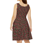 Christmas Wallpaper Dress — Holly Jolly
