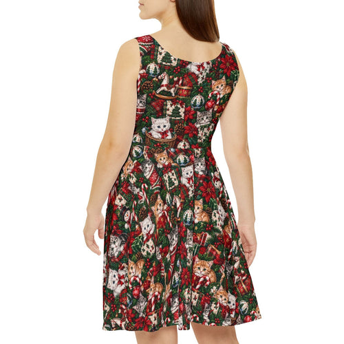 Christmas Kitten Dress — Holly Jolly