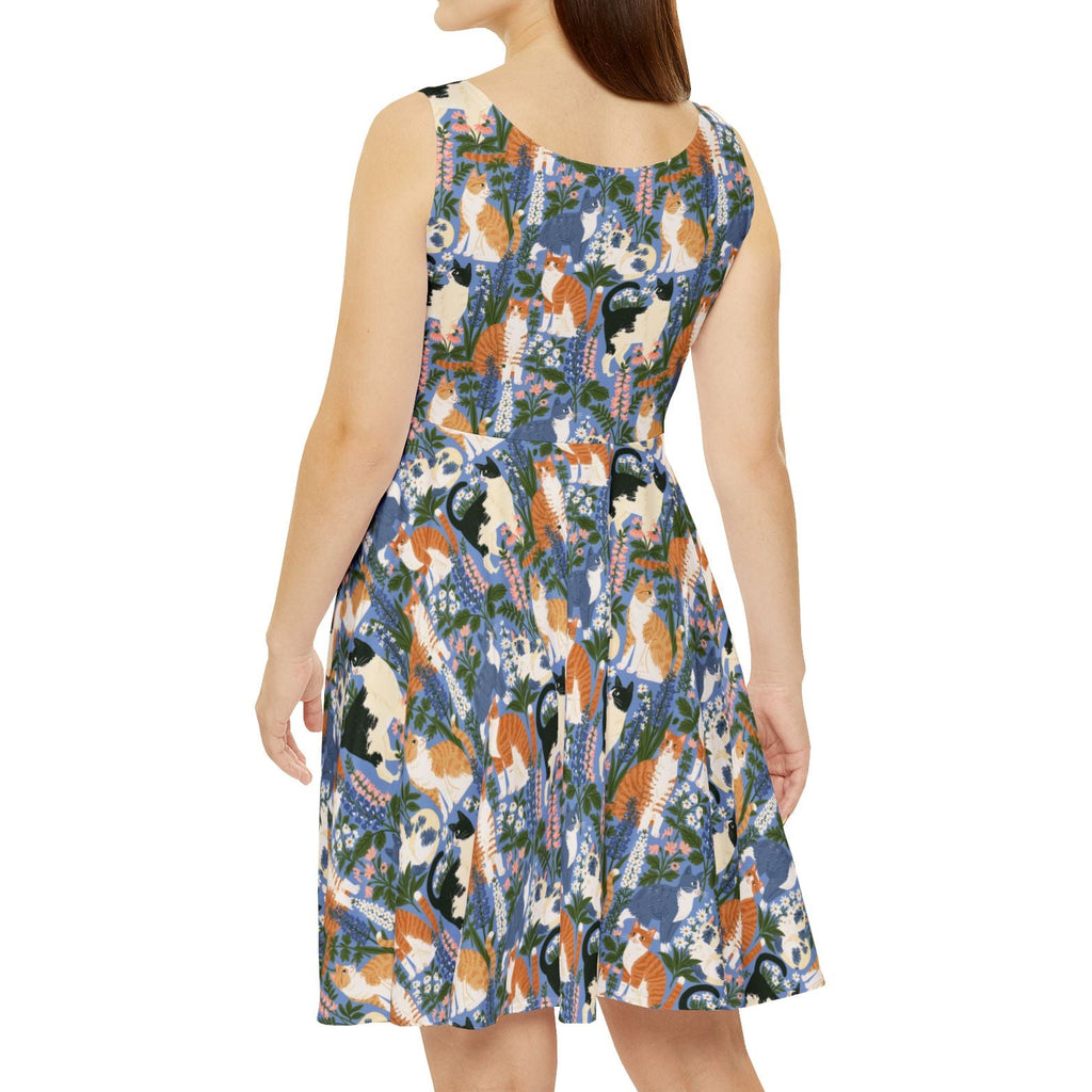 Cat Floral Dress — Animals